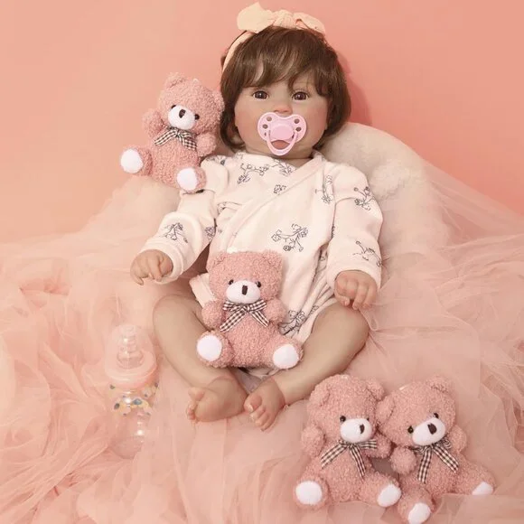 Reborn Baby Dolls 17Inch Cute Realistic Baby Doll with Soft Vinyl Full Body